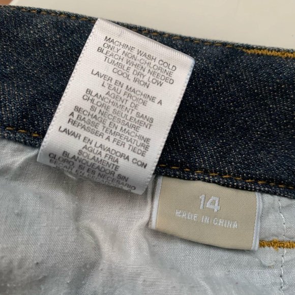 MICHAEL‎ KORS Cuffed Jeans w/ Gold Accent Buckle Sz 14 - Picture 11 of 12